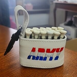 "ARMY" golf tee holder clip embroidered
